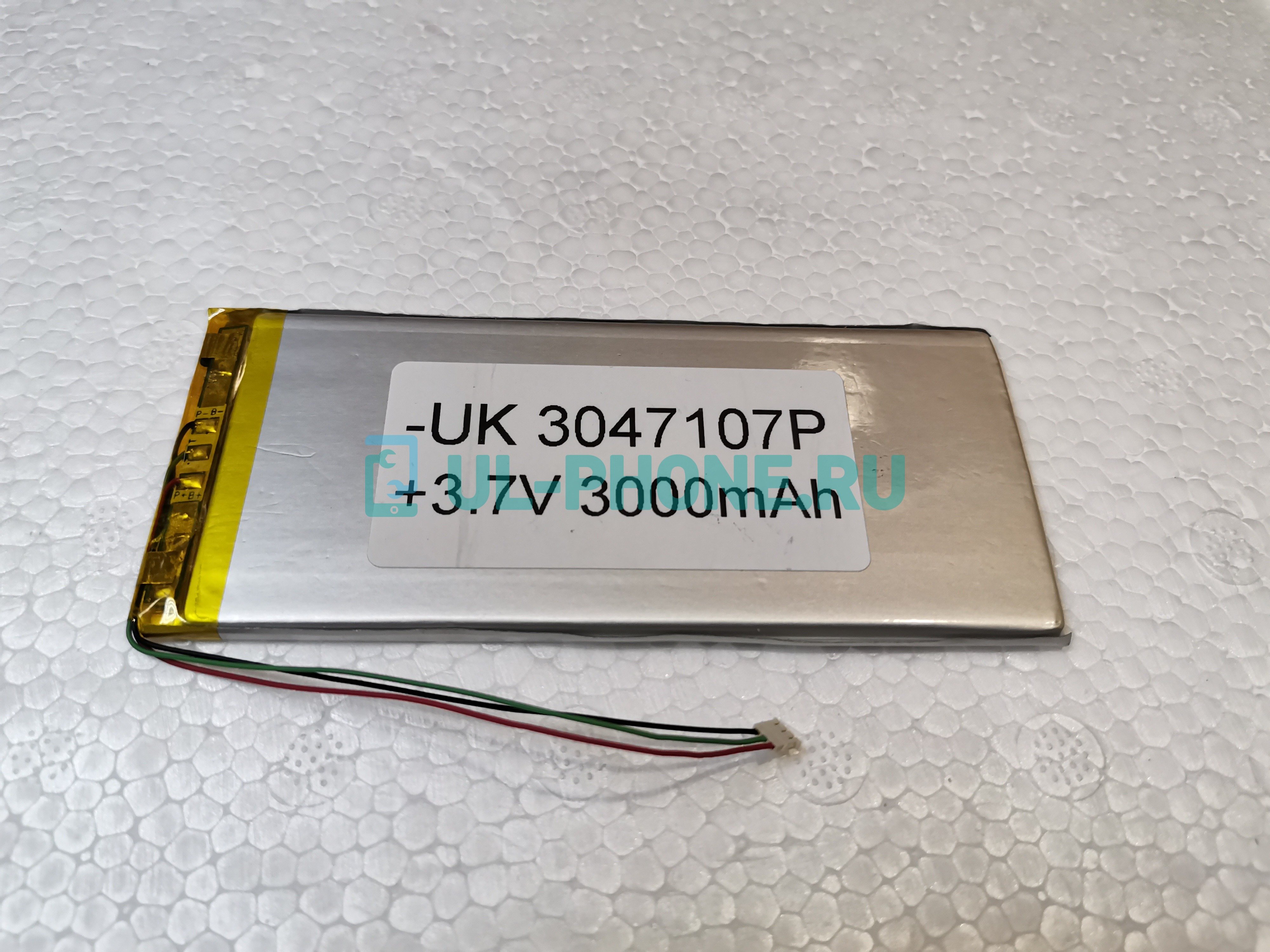 Аккумулятор 47*107*3 мм 3000mah 3.7v (3047107)