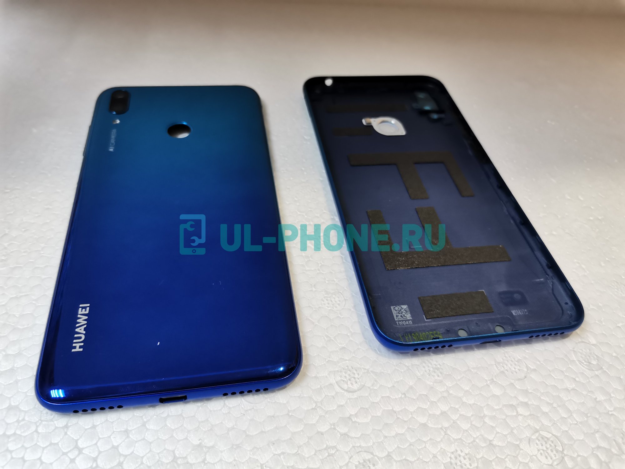 Задняя крышка для Huawei Y7 2019 (Aurora Blue)