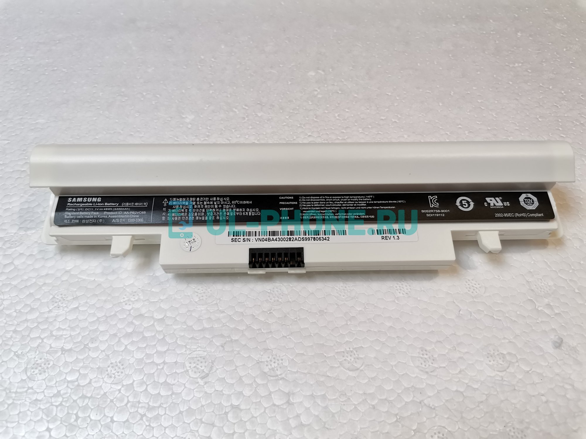 Аккумулятор для ноутбука Samsung N143, N145, N148, N150, N230, N250, N260, N350, (AA-PB2VC6B), 4400mAh, 11.1V белый, ориг