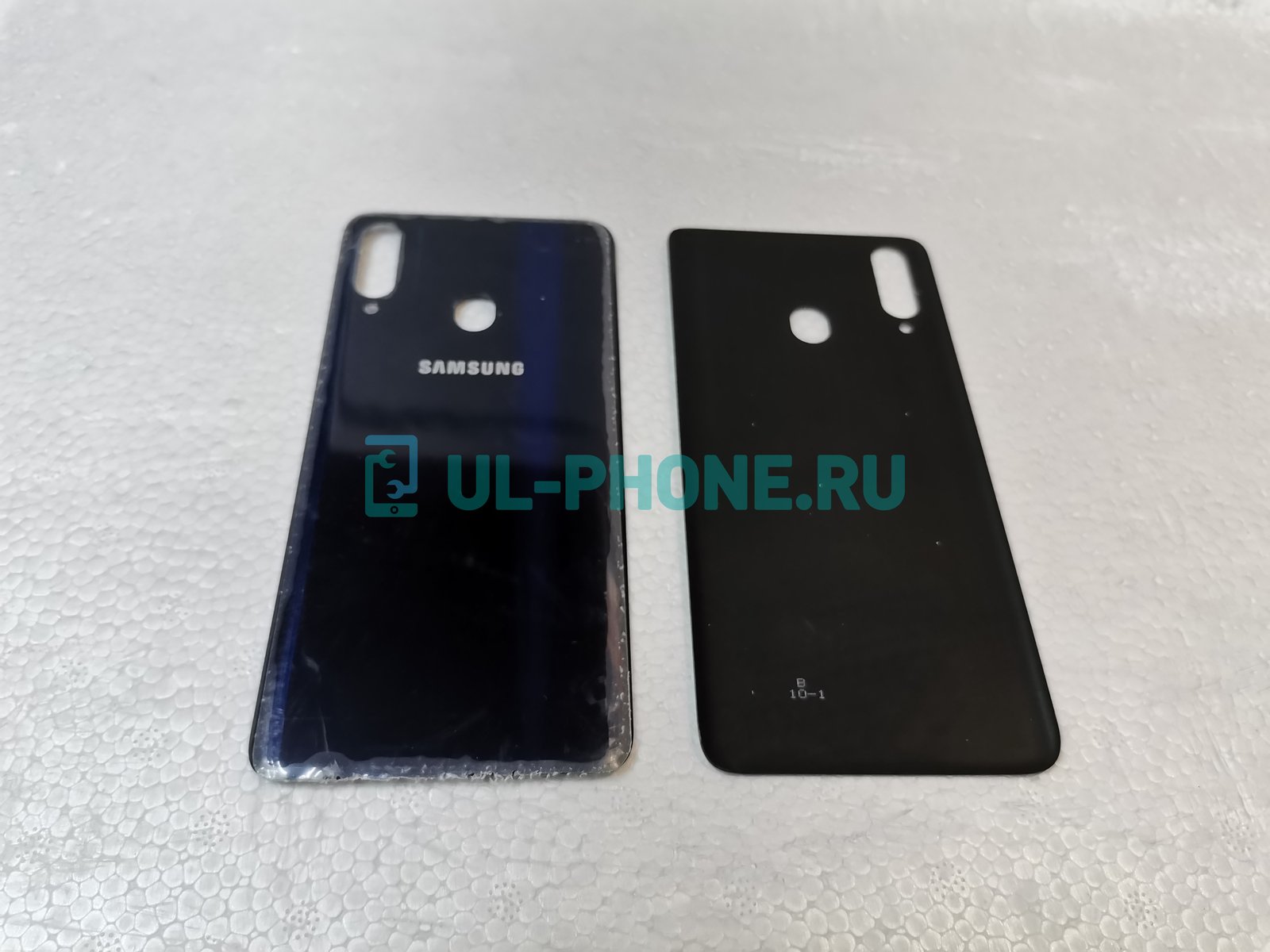 Задняя крышка для Samsung Galaxy A20s / SM-A207F (синяя)