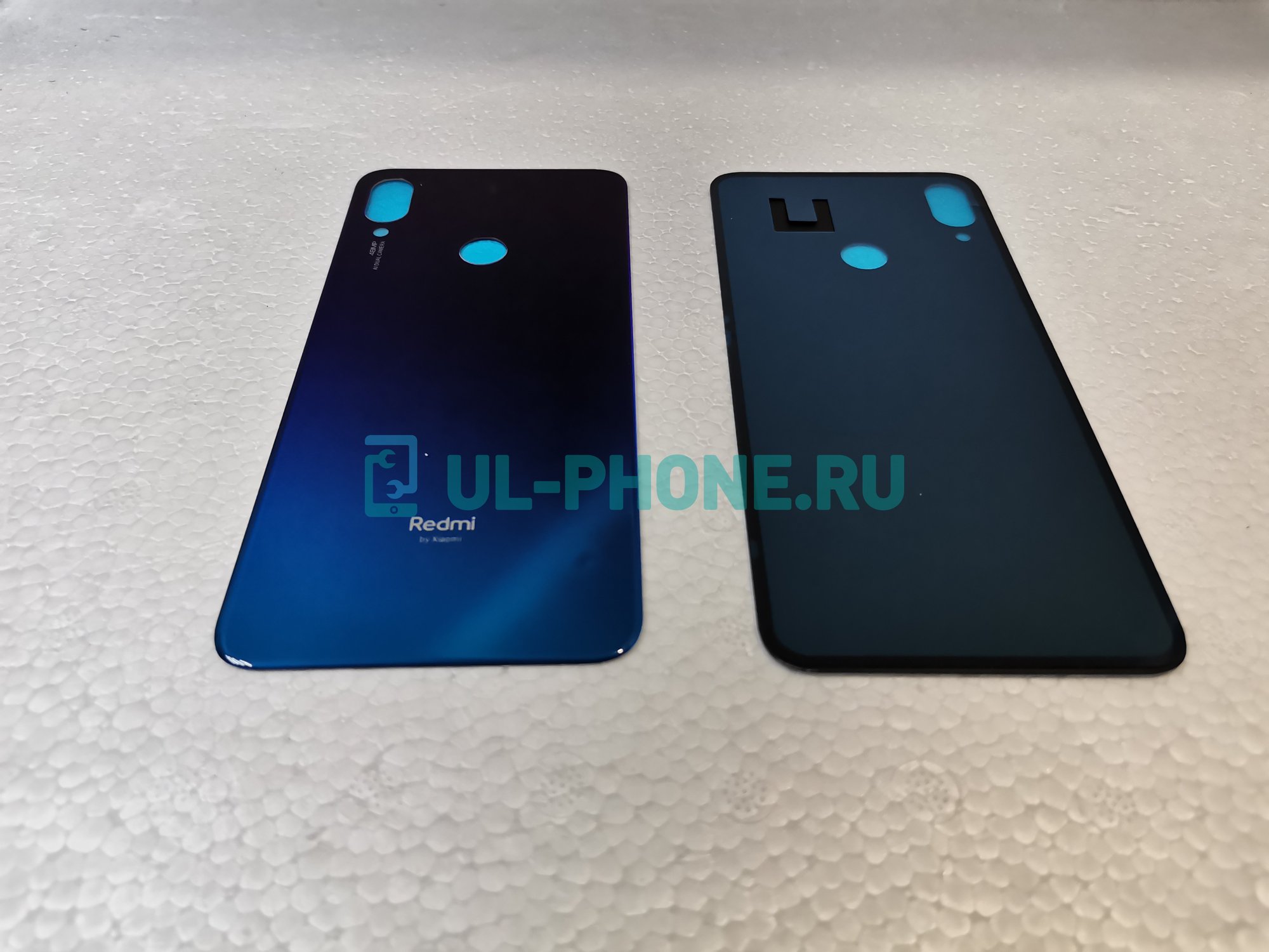 Задняя крышка для Xiaomi Redmi Note 7 / Note 7 Pro (синяя) ориг