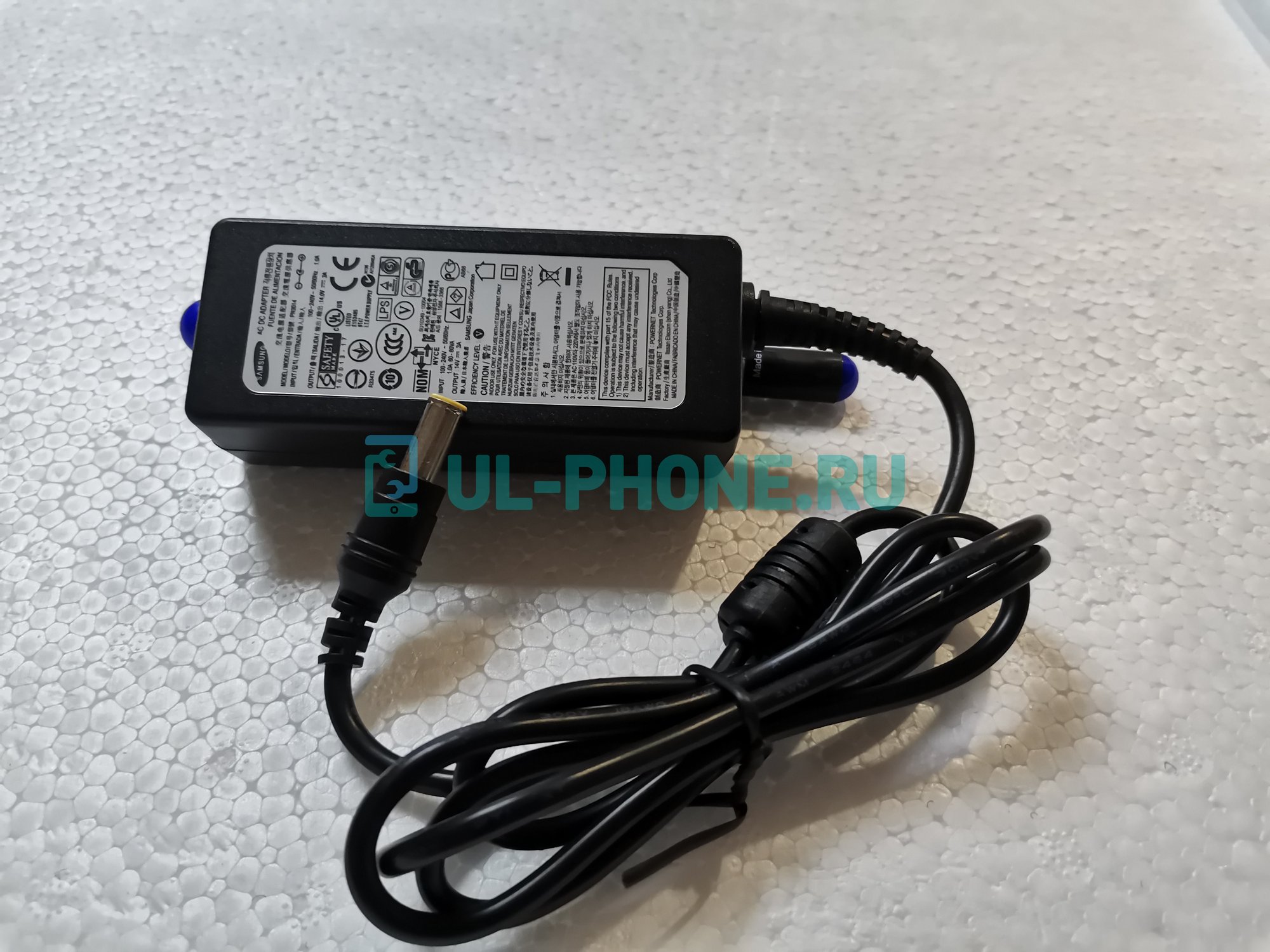 Блок питания для ноутбука Samsung 14V, 3A, 6.5x4.4мм с иглой, 42W, ОРИГ