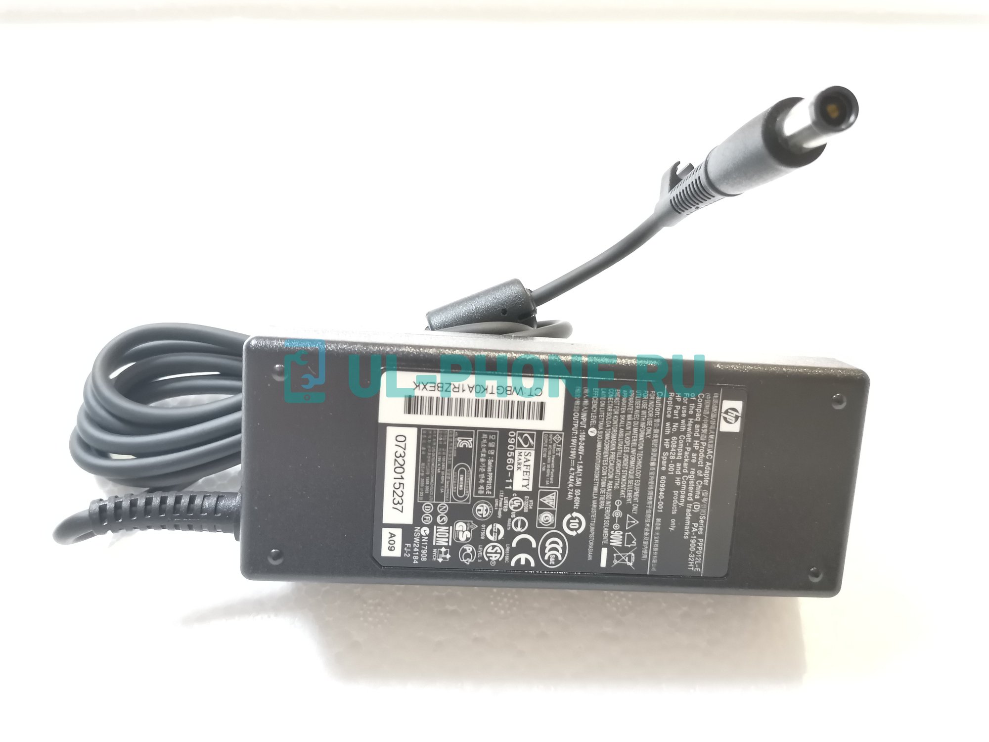 Блок питания для ноутбука HP 19V / 4,74A (разъем 7,4*5,0) с иглой, ОРИГ