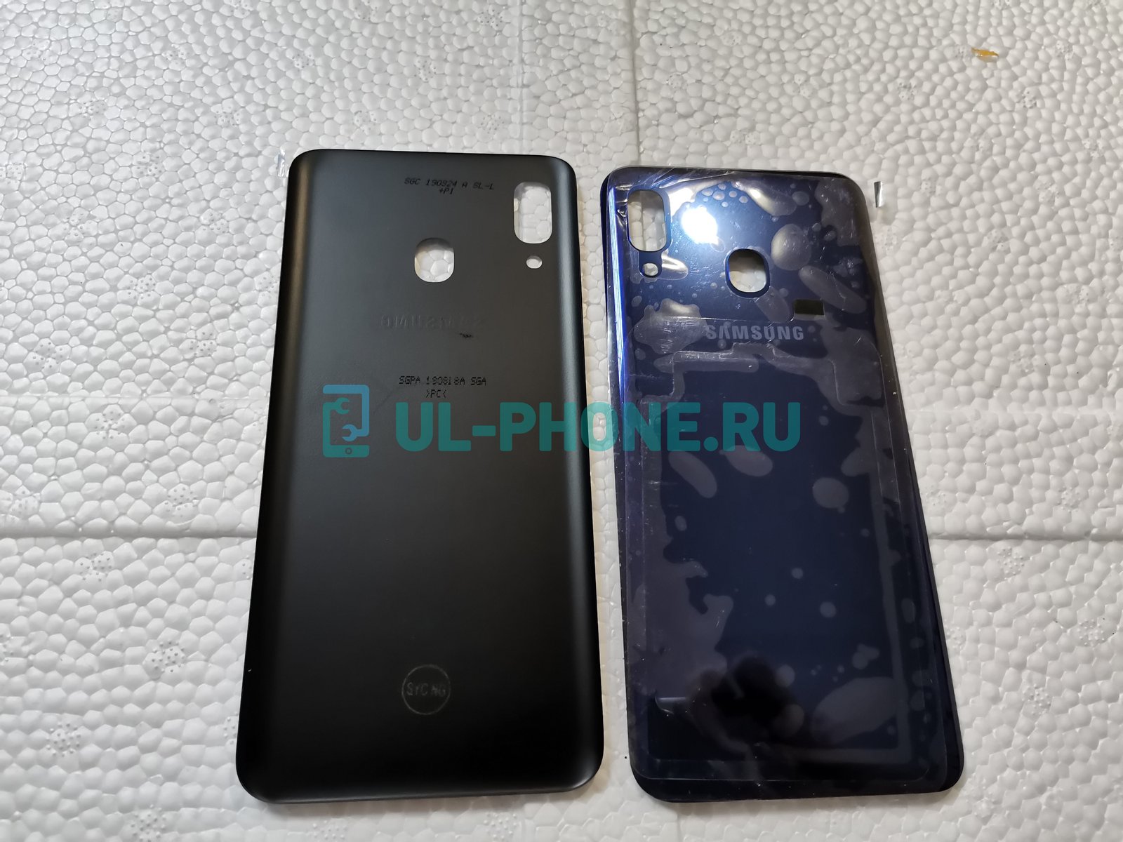 Задняя крышка для Samsung Galaxy A20 SM-A205F (синяя)