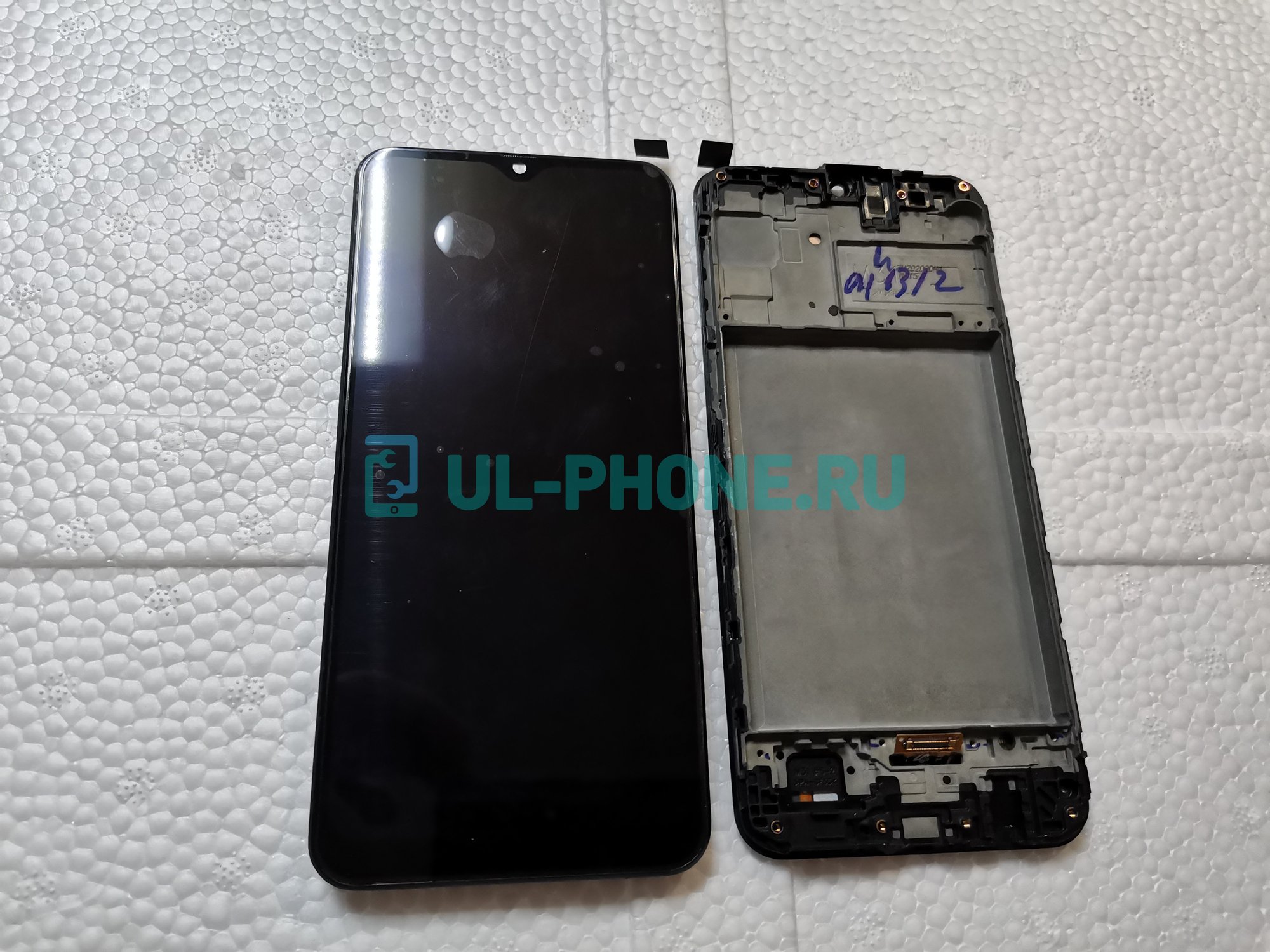 Дисплей + тачскрин для Samsung SM-M307F Galaxy M30s (OLED) в рамке, черный
