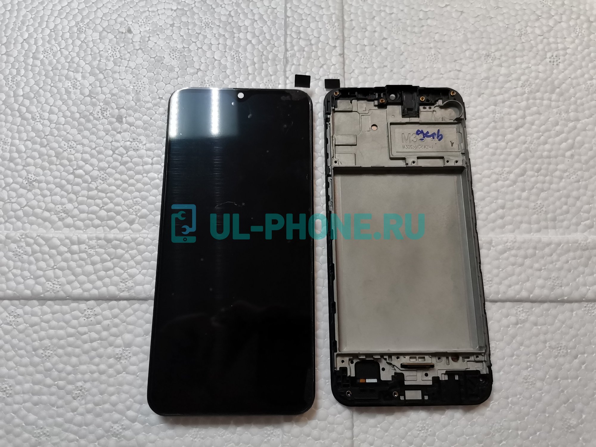 Дисплей + тачскрин для Samsung Galaxy M21 (SM-M215F), M31 M315, M30 M305, M30s OLED, в рамке, черный