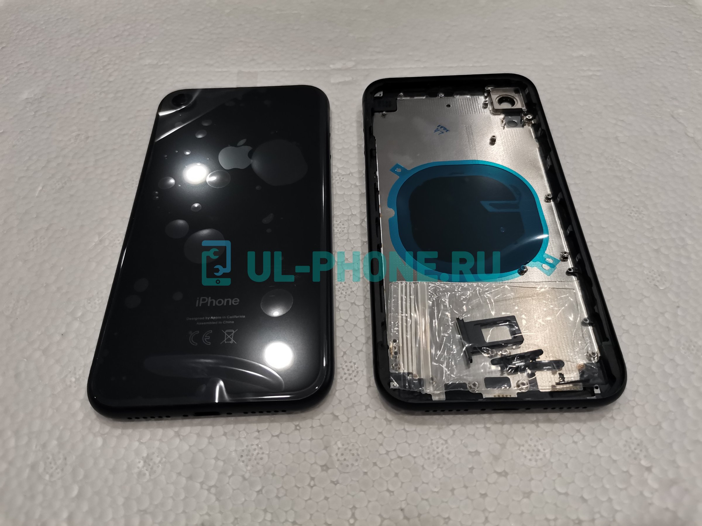 Корпус для iPhone XR (CE Logo, черный)
