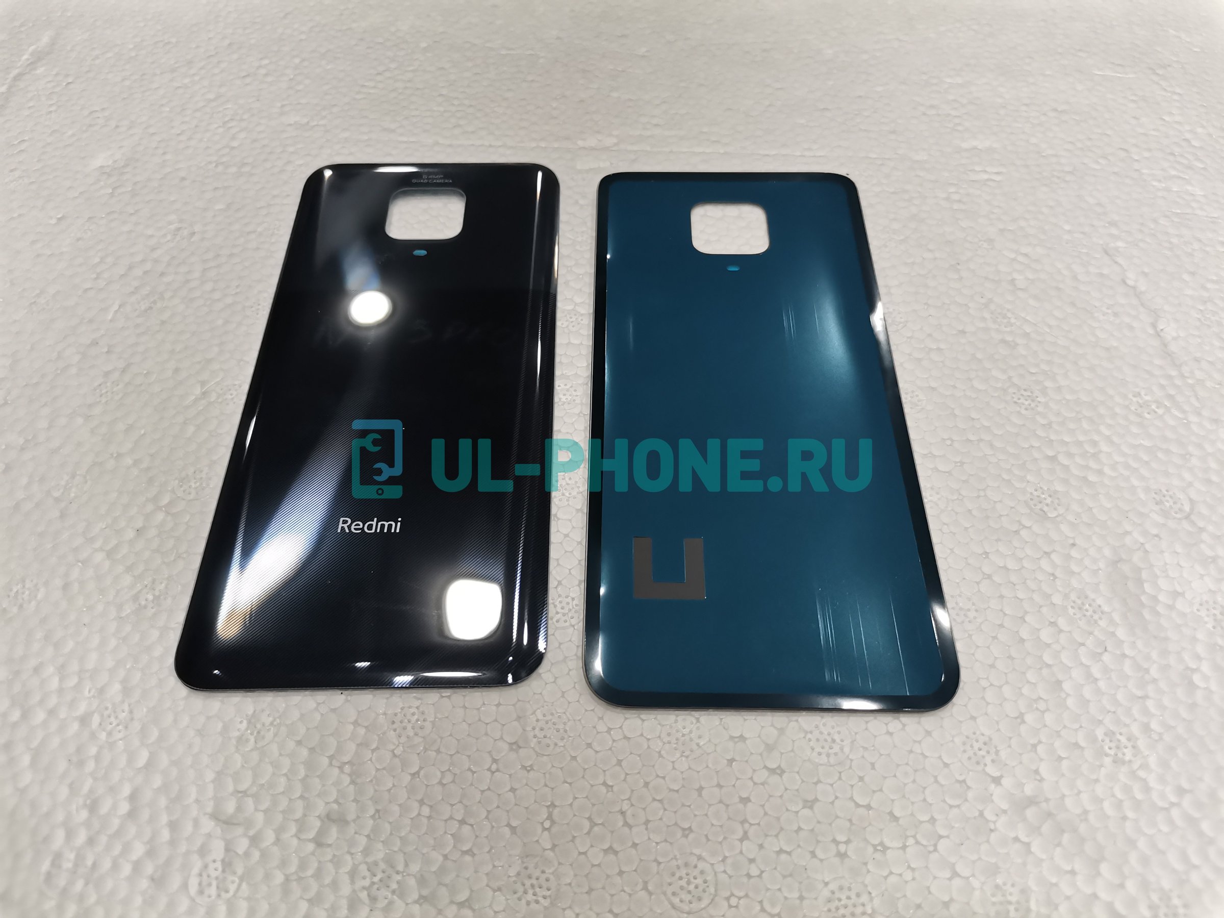 Задняя крышка для Xiaomi Redmi Note 9 Pro / Note 9s (черная)