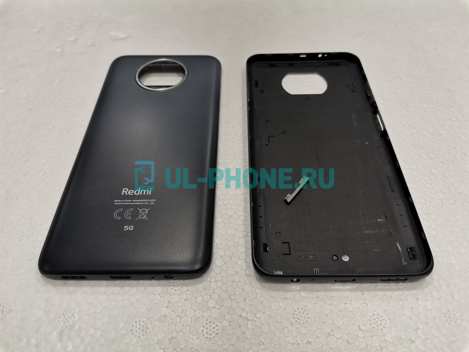 Задняя крышка для Xiaomi Redmi Note 9T (черная)