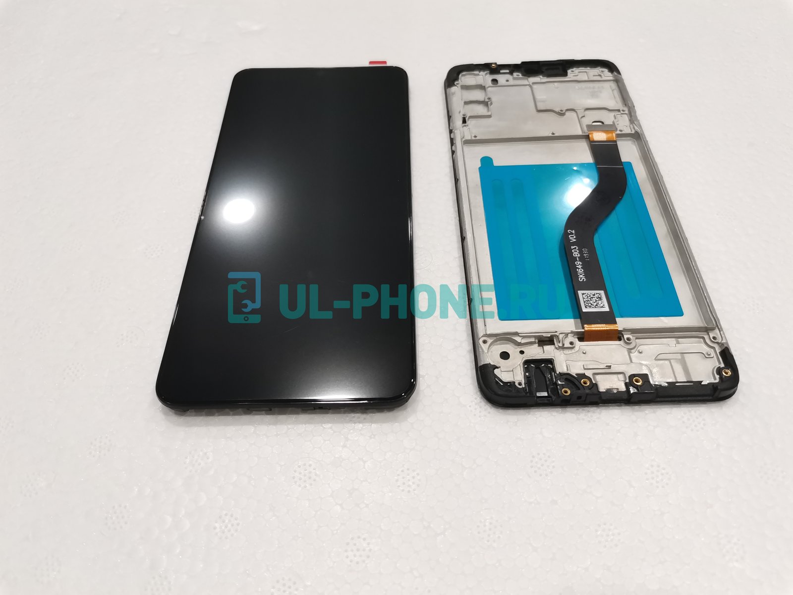 Дисплей + тачскрин для Samsung Galaxy A20s / SM-A207F (ориг) в рамке