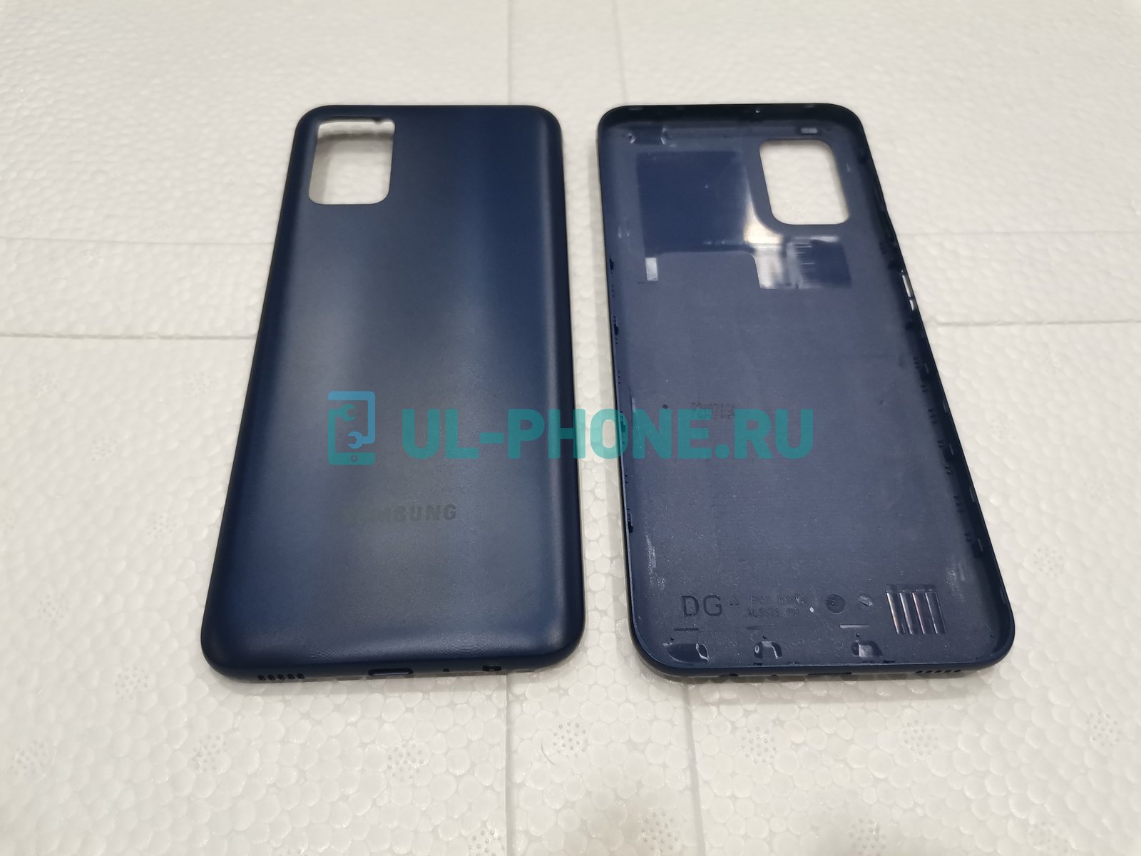 Задняя крышка для Samsung Galaxy A03s SM-A037f (синяя)