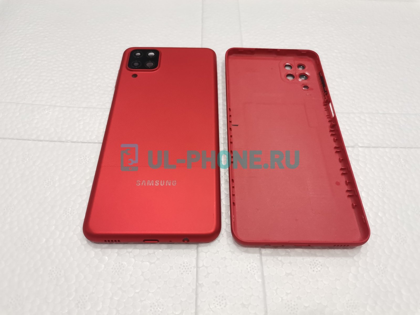 Задняя крышка для Samsung Galaxy A12 (SM-A125F) красная