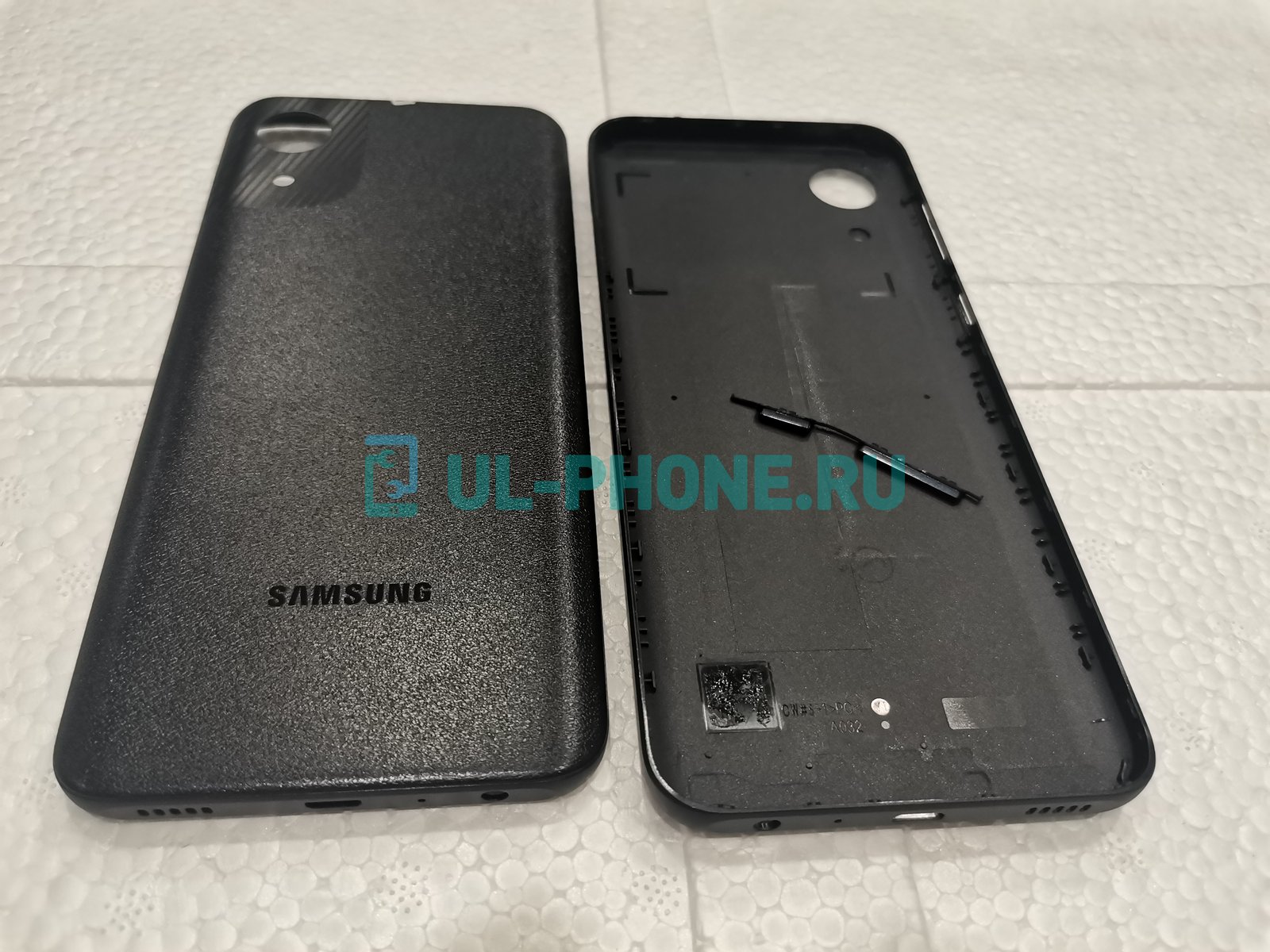 Задняя крышка для Samsung Galaxy A03 Core (SM-A032F) черная