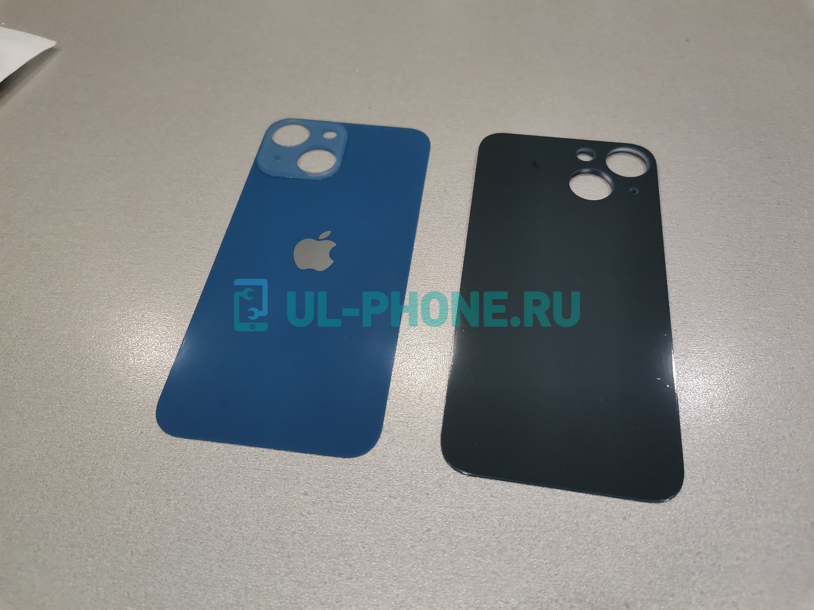 Задняя крышка для iPhone 13 mini (синяя) big