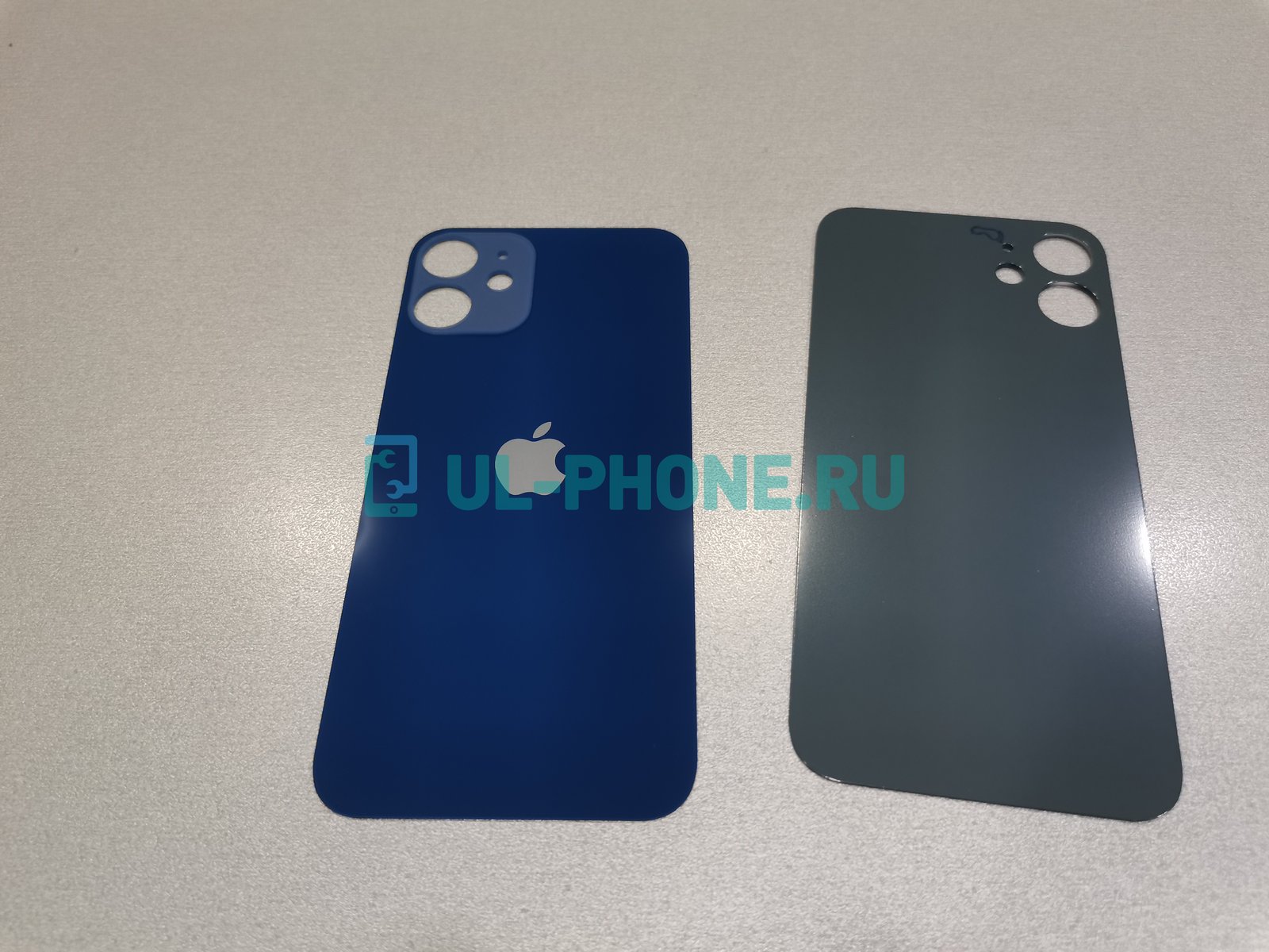 Задняя крышка для iPhone 12 mini (синяя) big