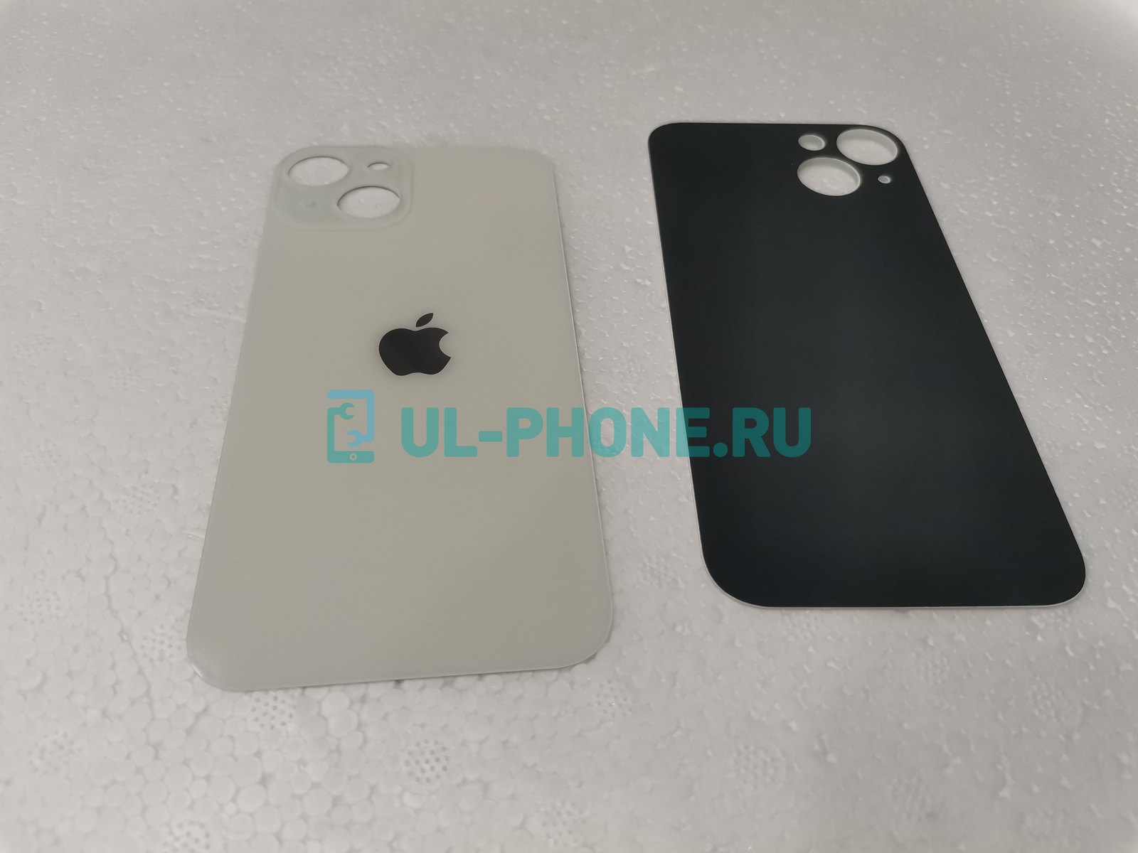 Задняя крышка для iPhone 14 (starlight белая) big hole