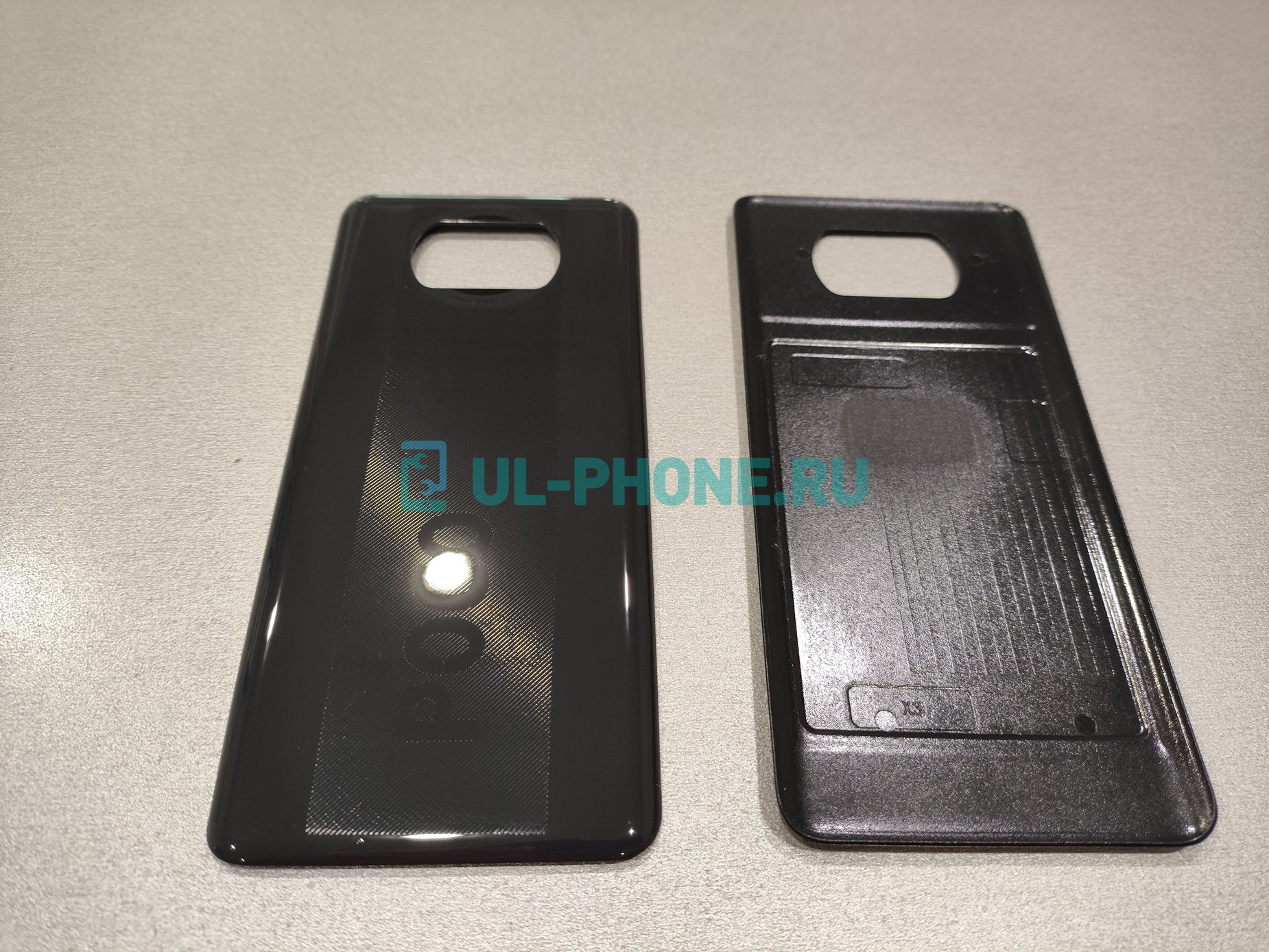 Задняя крышка для Xiaomi Poco X3 / X3 Pro (черная)
