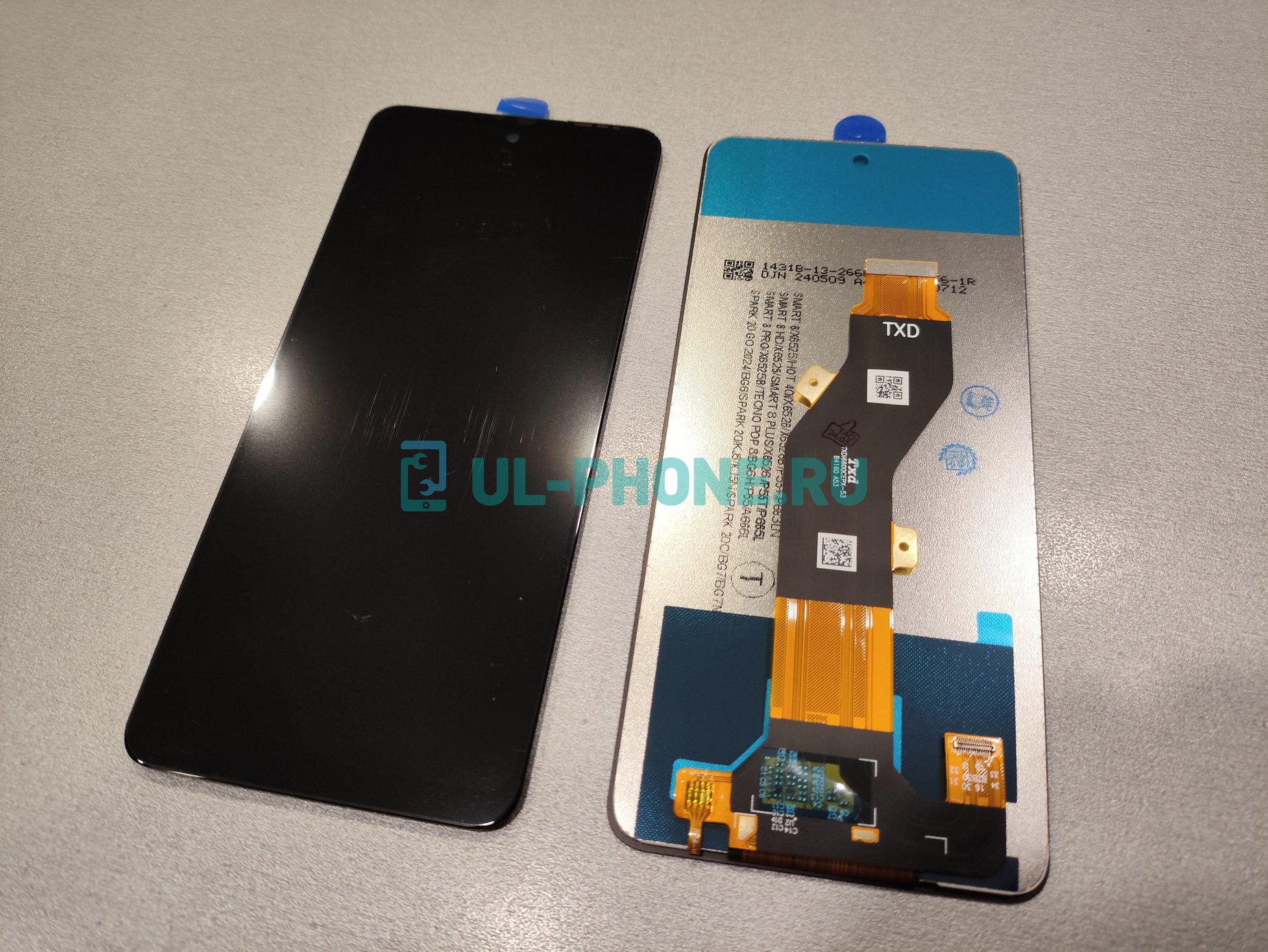 Дисплей + тачскрин для Infinix Smart 8 (X6525) / Smart 8 Plus X6526 / Smart 8 Pro/ Tecno Spark Go 2024 (BG6) оригинал service pack