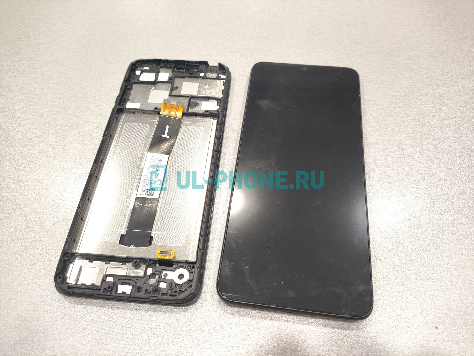 Дисплей + тачскрин для Xiaomi Redmi 12C (черный) в рамке