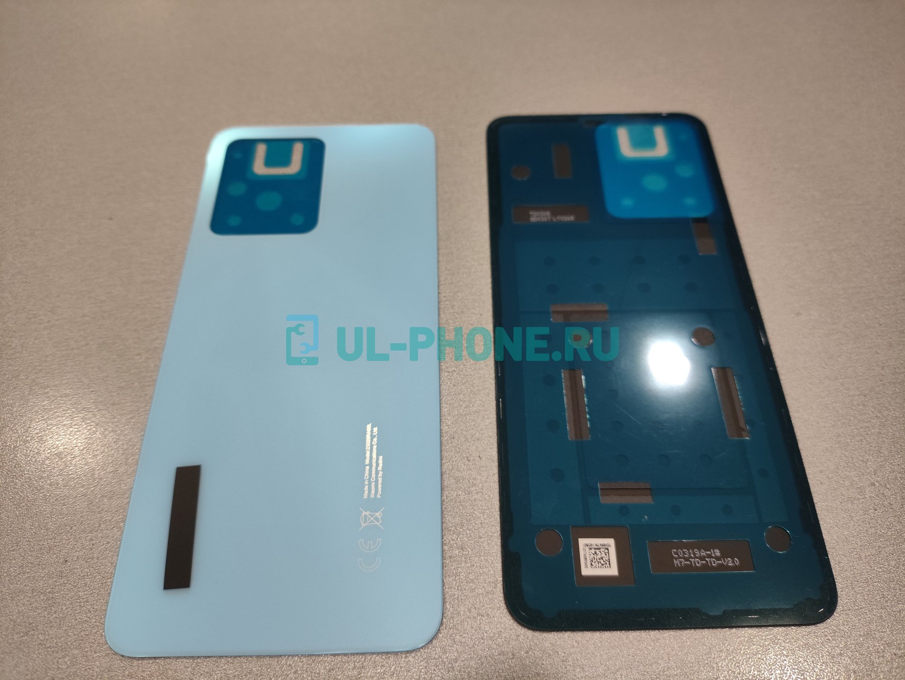 Задняя крышка для Xiaomi Redmi Note 12 4G (23021RAA2Y) голубая