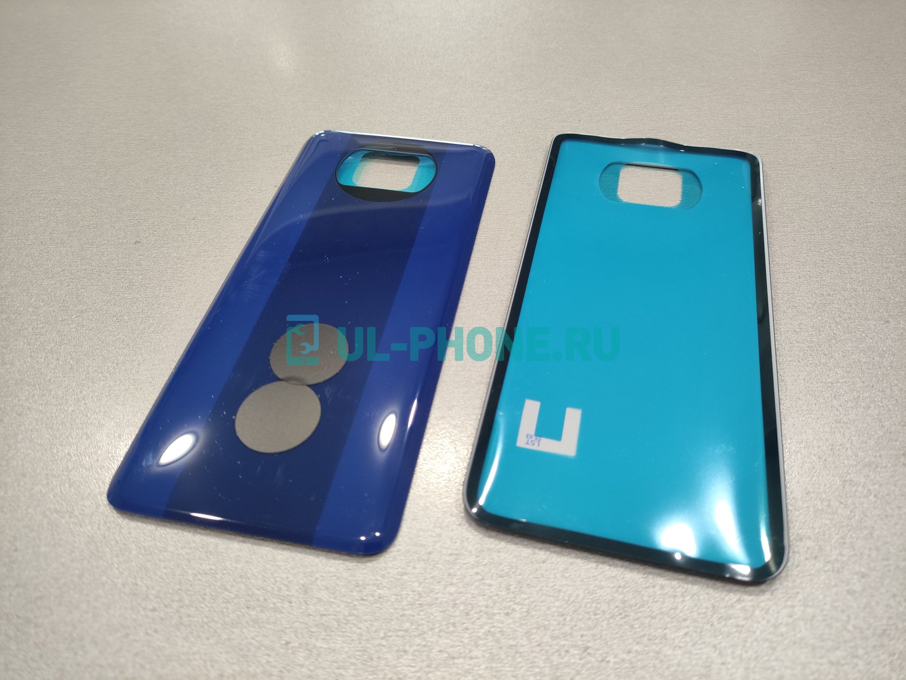 Задняя крышка для Xiaomi Poco X3 / X3 Pro (синяя)