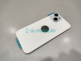 Задняя крышка для iPhone 15 (A3090) в сборе со стеклом камеры (MagSafe) оригинал, голубая