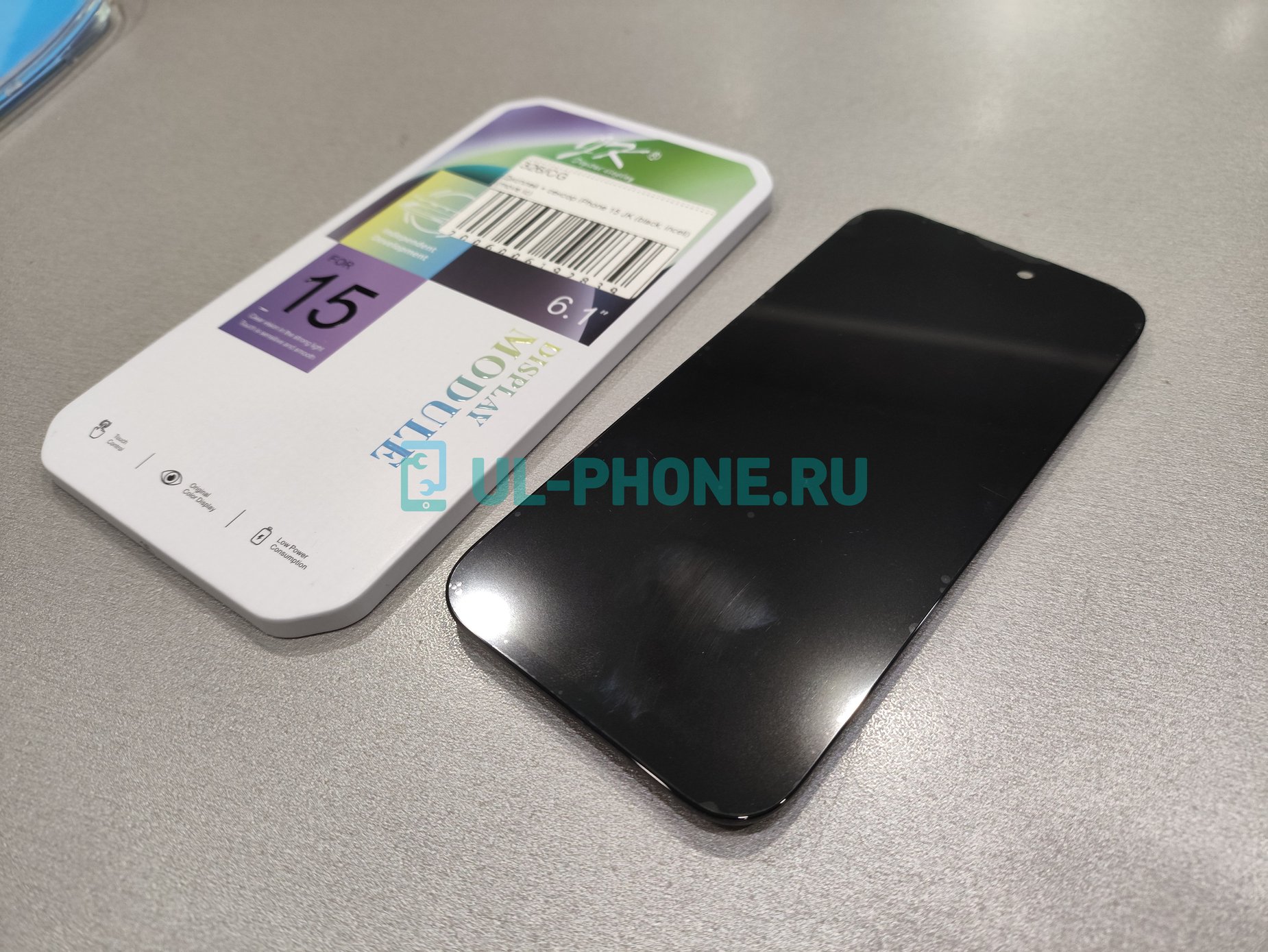 Дисплей + тачскрин для iPhone 15 (JK, incell, Move IC)
