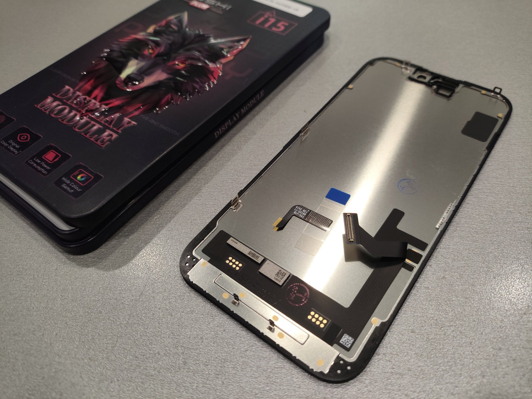 Дисплей + тачскрин для iPhone 15 (JK, HD+)
