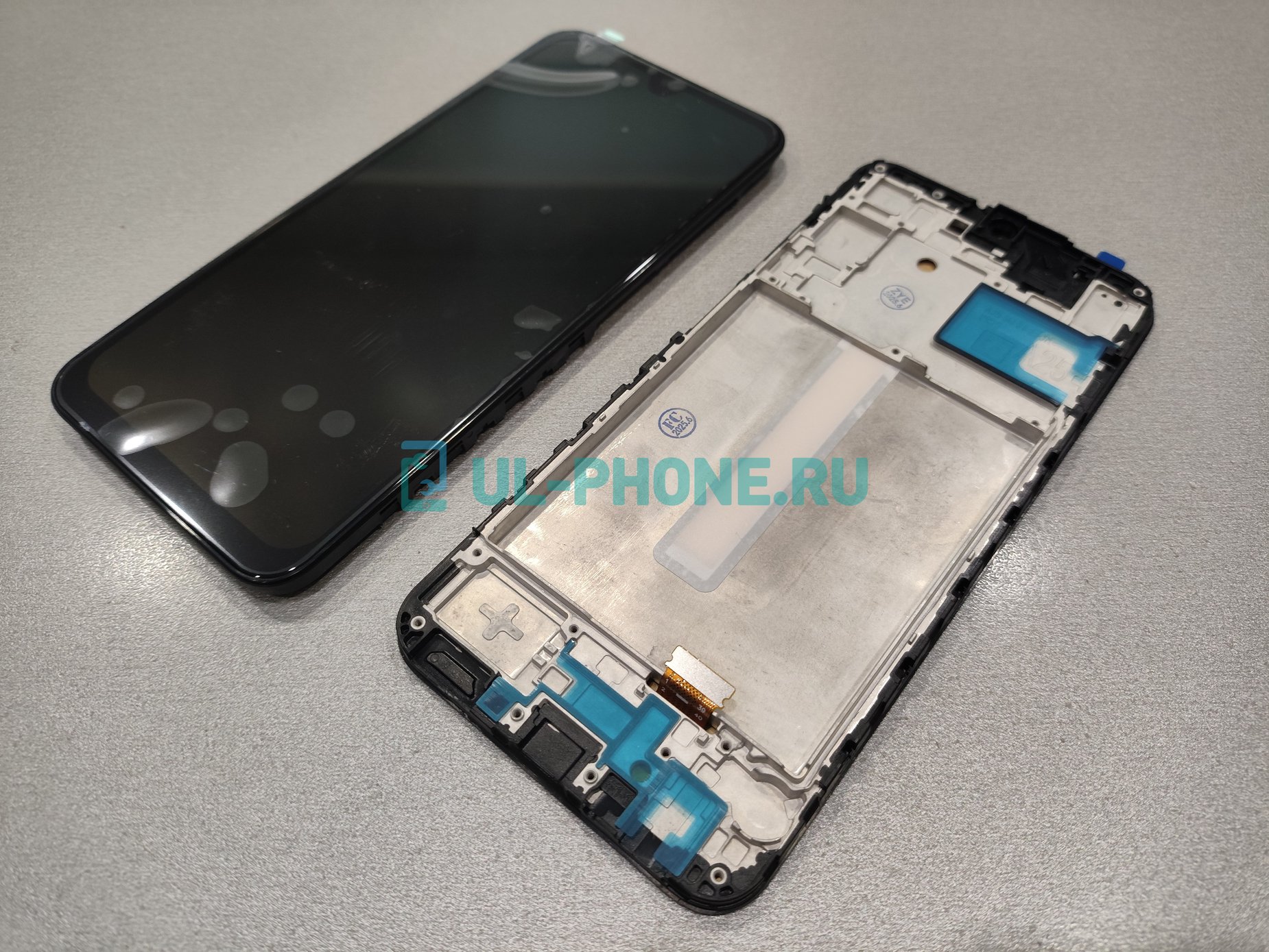 Дисплей + тачскрин для Samsung A256E Galaxy A25 5G (OLED full size) в рамке