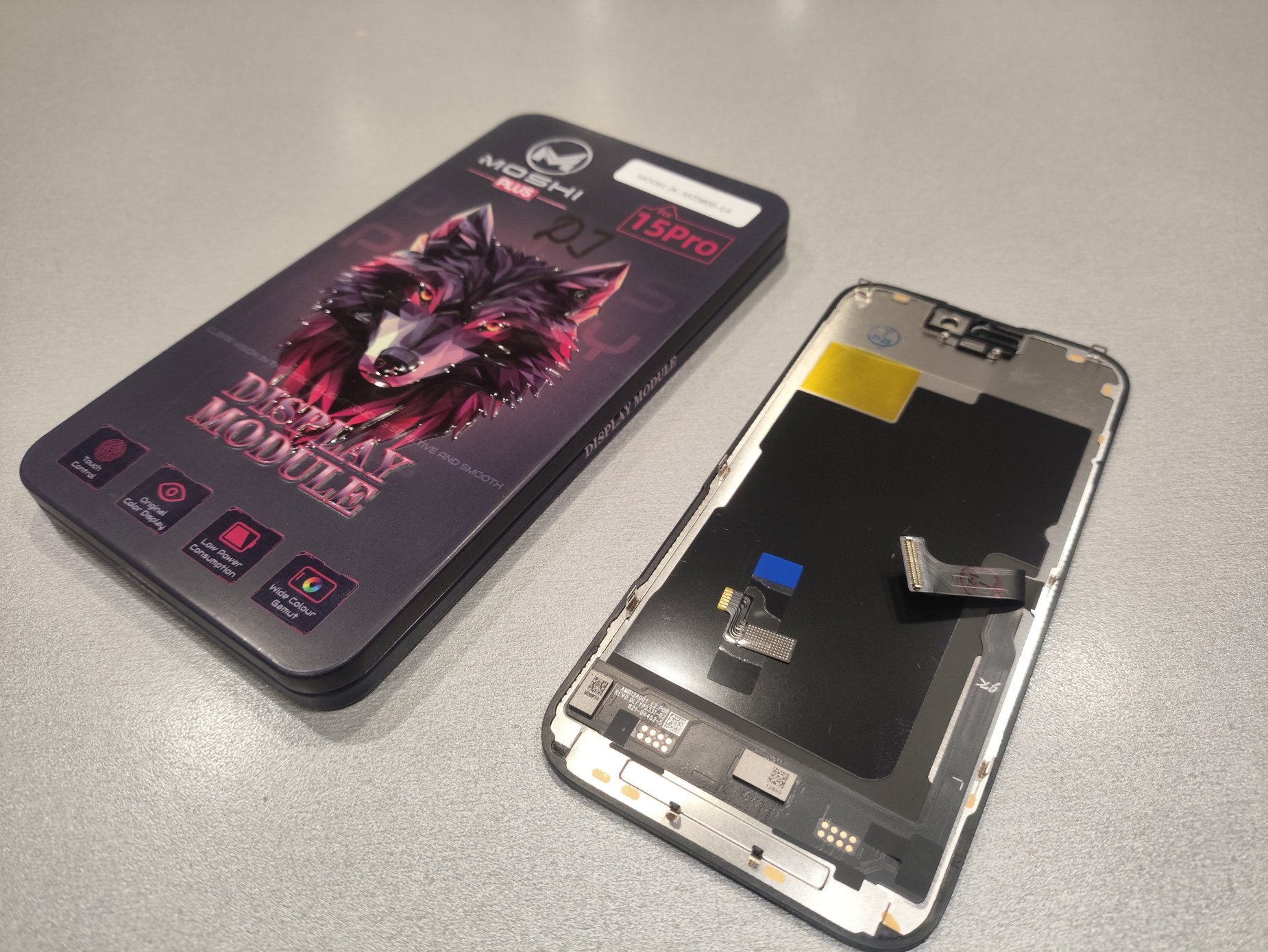 Дисплей + тачскрин для iPhone 15 Pro (JK, incell HD+)