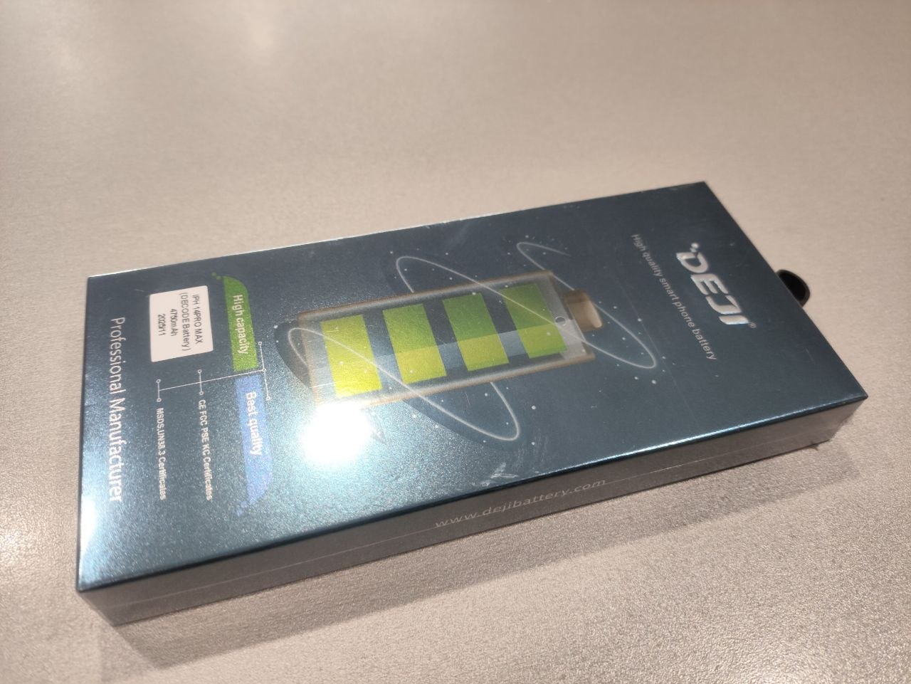 Аккумулятор (батарея) DEJI ПОВЫШЕННОЙ ёмкости iPhone 14 Pro Max (4750mAh) (Decode без ошибки) в коробке, гарантия 6 мес
