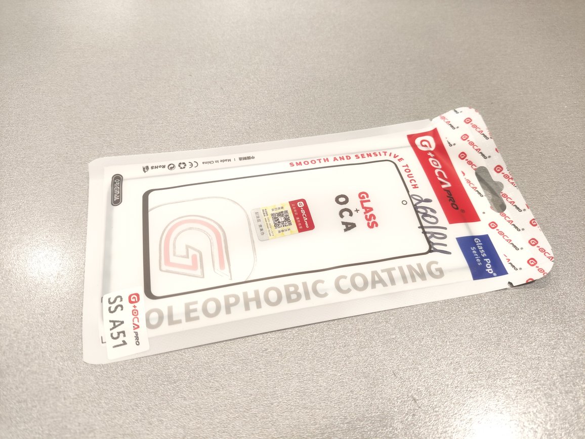 Стекло + OCA плёнка для переклейки Samsung (A515F/ M317F) Galaxy A51 / M31s (G OCA)