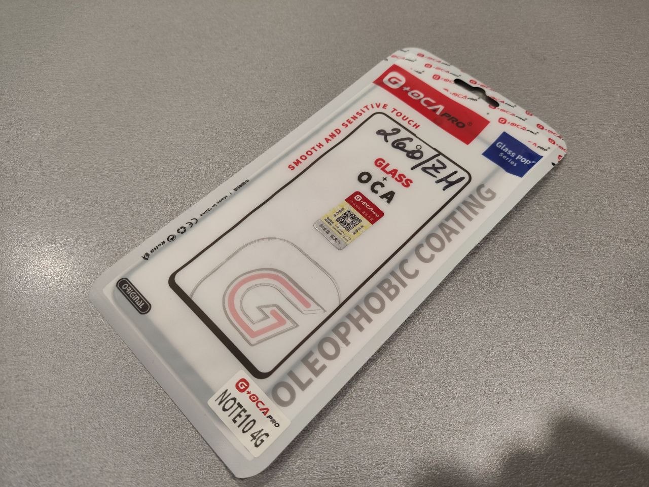 Стекло + OCA плёнка для переклейки Xiaomi Redmi Note 10/ 10S/ 11/ 11S (G OCA)