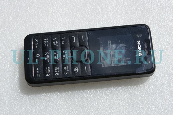 Корпус для Nokia 105 (без русских букв) черный