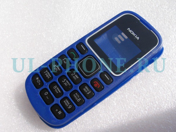 Корпус для Nokia 1280 без средней части + клавиатура (класс ААА) синий
