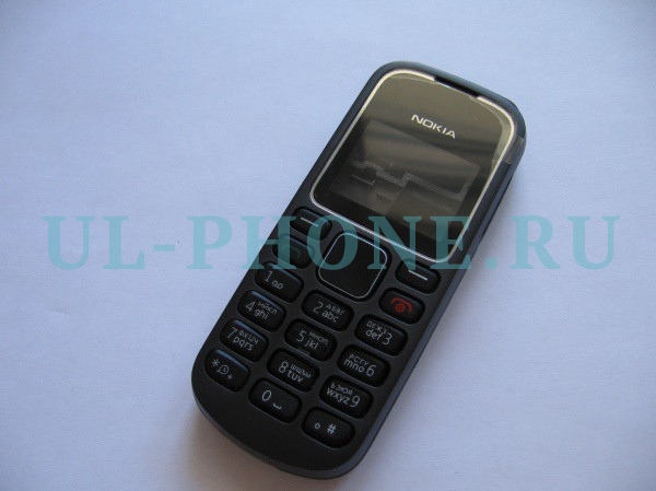Корпус для Nokia 1280 без средней части + клавиатура (класс ААА) черный