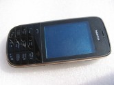 Корпус для Nokia 202 со средней частью + клавиатура (класс ААА) черный