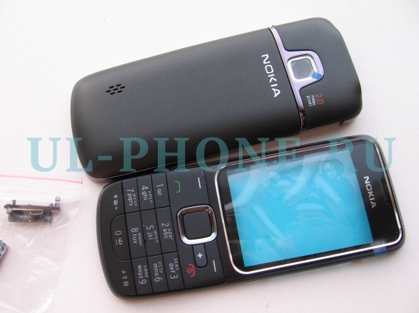 Корпус для Nokia 2710 со средней частью + клавиатура (класс ААА) черный