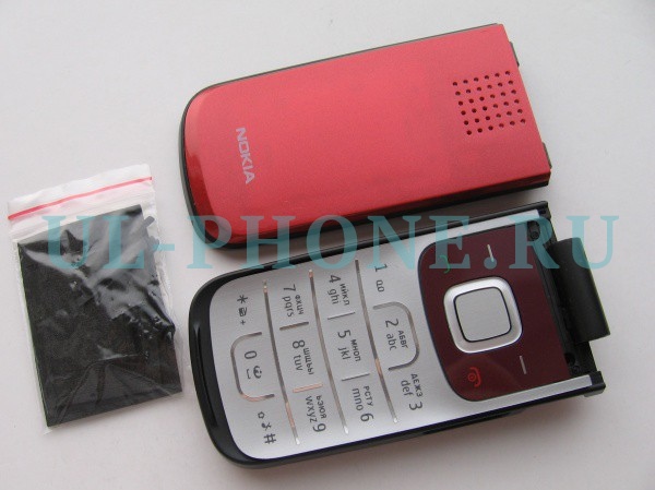 Корпус Nokia 2720 + клавиатура (класс ААА) красный