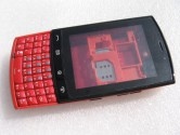 Корпус для Nokia 303 со средней частью + клавиатура (класс ААА) красный