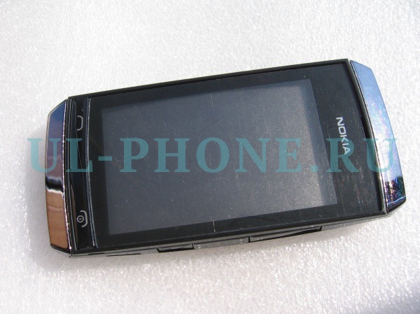 Корпус для Nokia 305 со средней частью + клавиатура (класс ААА) черный