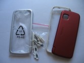 Корпус для Nokia 5230 (класс ААА) серый с красным