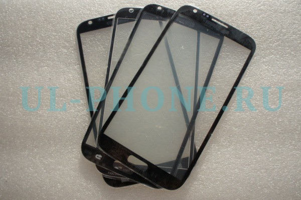 Стекло для Samsung N7100 черный