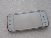 Тачскрин для Nokia N97 белый в рамке