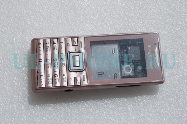 Корпус для Sony Ericsson J10 + клавиатура (класс ААА) розовый