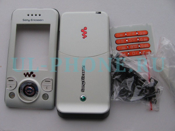 Корпус для Sony Ericsson W580 + клавиатура (класс ААА) белый