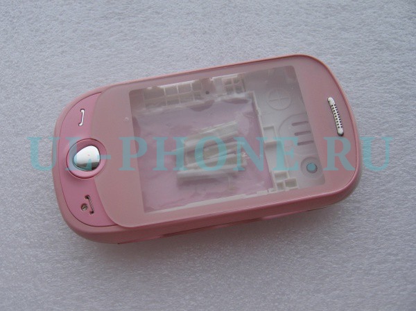 Корпус для Samsung C3510 + клавиатура (класс ААА) розовый