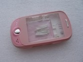 Корпус для Samsung C3510 + клавиатура (класс ААА) розовый