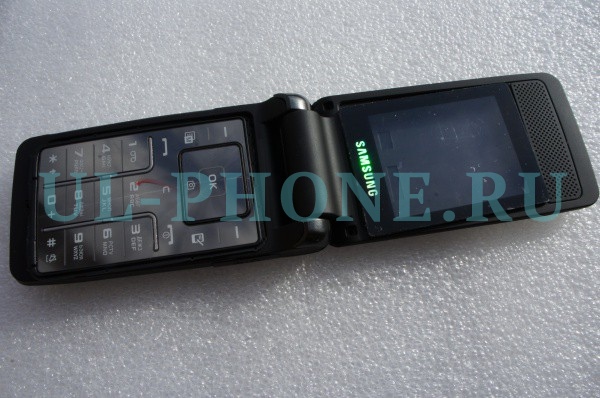 Корпус для Samsung S3600 + клавиатура (класс ААА) черный 