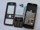 Корпус Nokia 6300 + клавиатура (класс ААА) без рус букв, черный